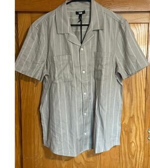 NWT Men's PAIGE Jacobson Striped Camp Shirt - Size M